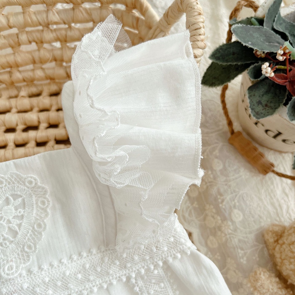 Bộ Áo Liền Quần Công Chúa Thời Trang Mùa Hè Cho Bé Gái