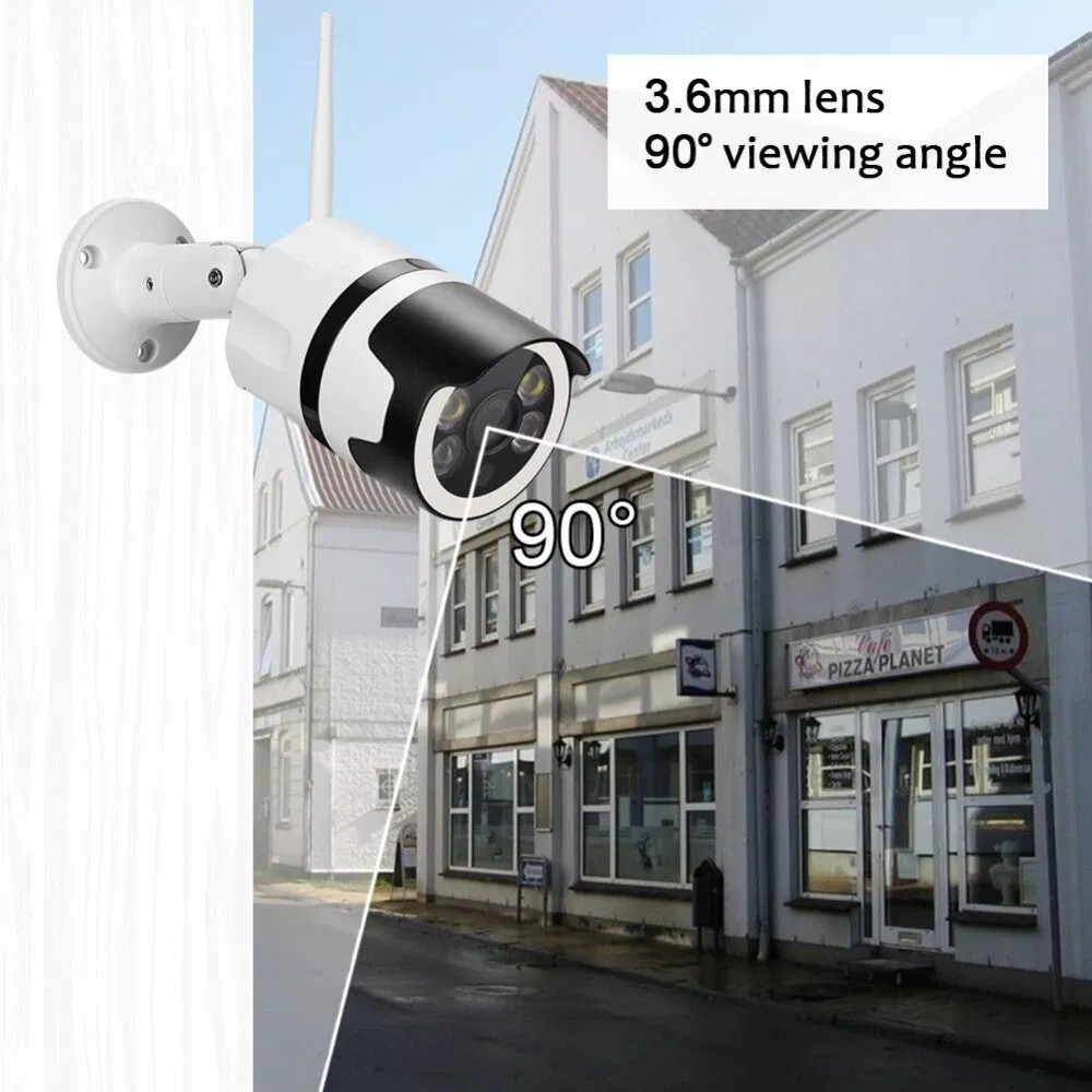 Camera IP Giám Sát Ngoài Trời Hỗ Trợ Đàm Thoại 90 Độ 960P