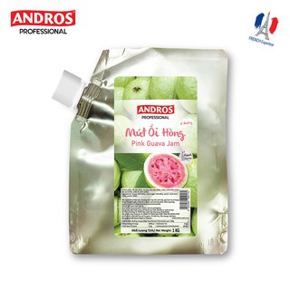 Andros - mứt ổi hồng - túi 1kg