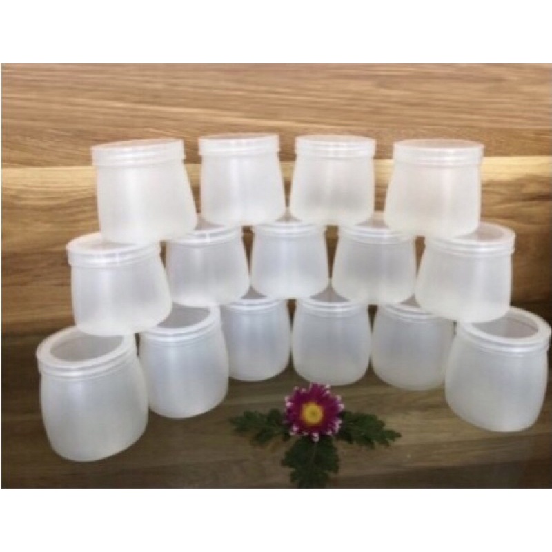 Set 10 hũ sữa chua nhựa