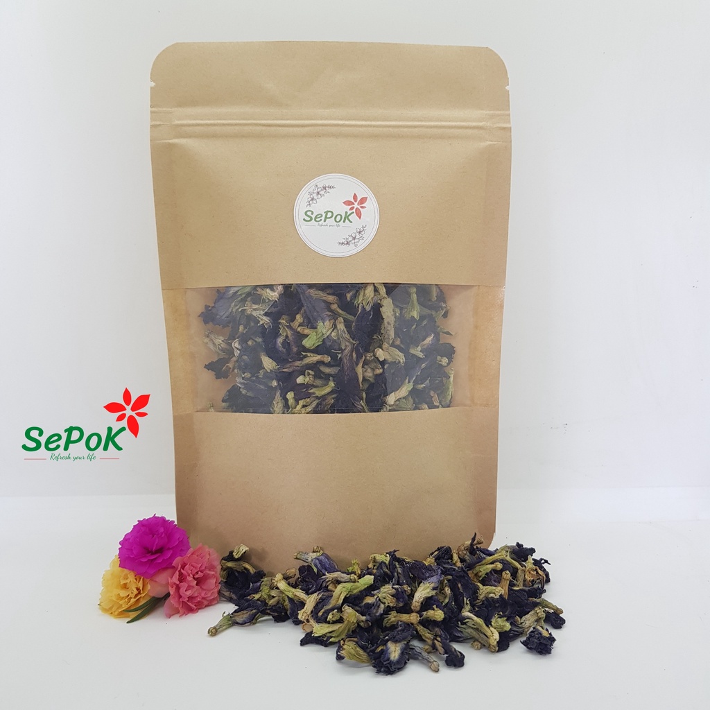 Hoa Đậu Biếc Sấy Khô 50g/100g - SePok