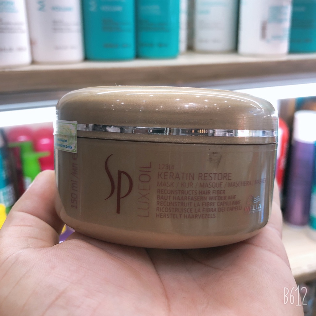 Hấp dầu bảo vệ và phục hồi cấu trúc tóc SP WELLA LUXE OIL KERATIN