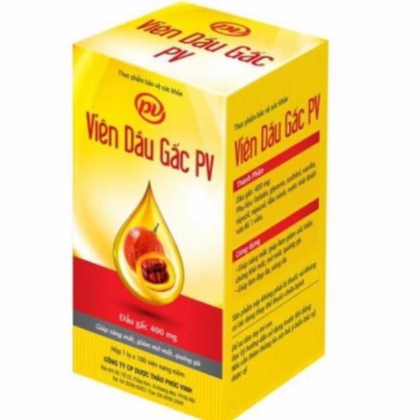 Viên dầu gấc Phúc Vinh  chống lão hoá, dưỡng da, bảo vệ da, bổ mắt, sáng mắt.