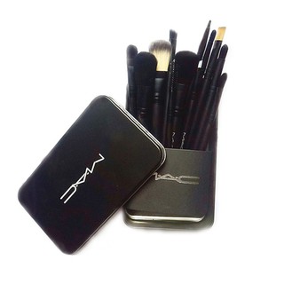 Set Cọ Trang Điểm Mac Kèm Hộp Đựng Bằng Sắt . LG11