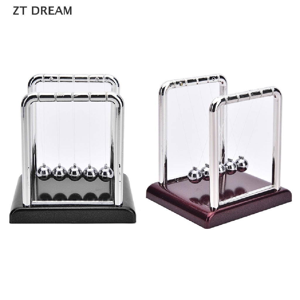 ZTD Newton's Cradle Steel Balance Ball Physics Science Pendulum Desk Fun Toy Gift J, 07