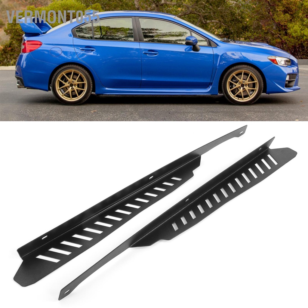 Có thể bán buôn Set 2 Tấm Chắn Bùn Bằng Hợp Kim Nhôm Màu Đen Cho Subaru WRX / STI 2011 2014 Hàng giao ngay