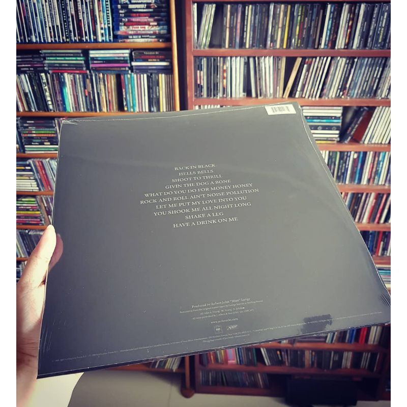 AC/DC - BACK IN BLACK vinyl đĩa than