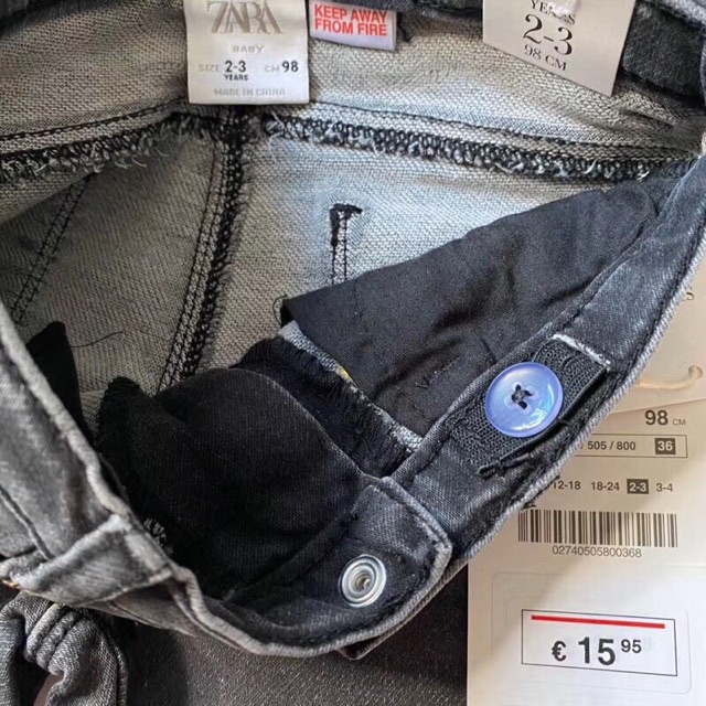 Quần jeans ZR baby cho bé gái