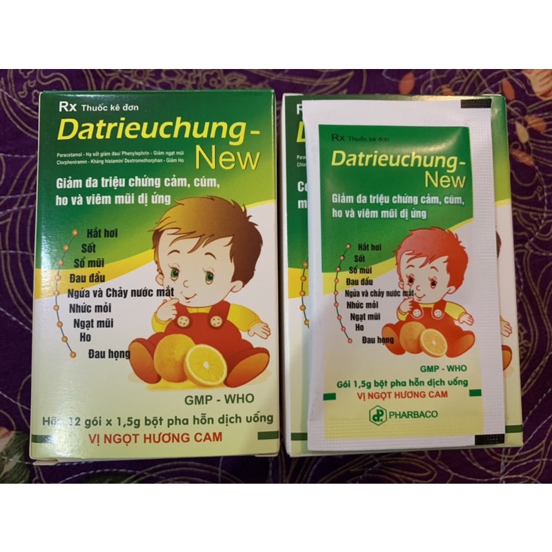 Đa Triệu Chứng - NEW( Hắt Hơi-Sổ Mũi-Đau Đầu-Ho-Đau Họng...) Cty Dược Trung Ương 1 PHARBACO