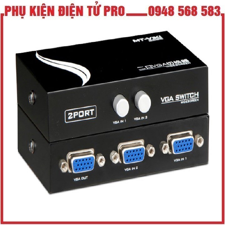 BỘ GỘP VGA 2 MÁY TÍNH DÙNG 1 MÀN HÌNH VIKI