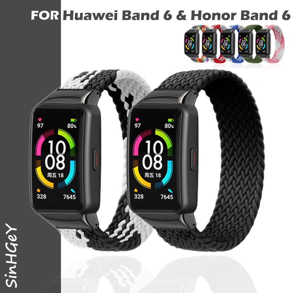 Dây Đeo Nylon Thay Thế Cho Đồng Hồ Thông Minh Huawei Band 7 / 6 Honor Band 6
