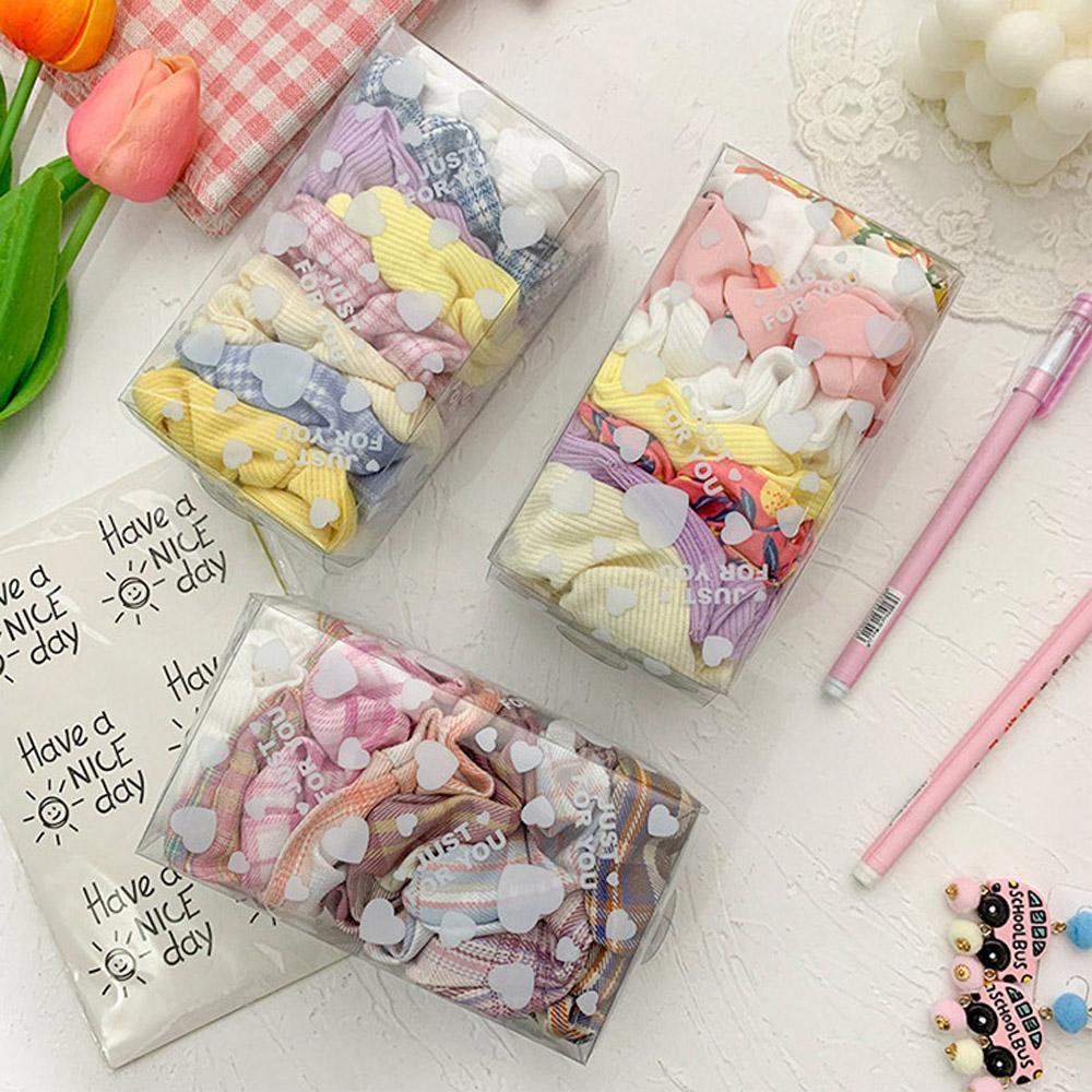 EXPEN Dây Cột Tóc Vải Chiffon Họa Tiết Kẻ Sọc / Hoa Thời Trang Xinh Xắn Cho Nữ Giá