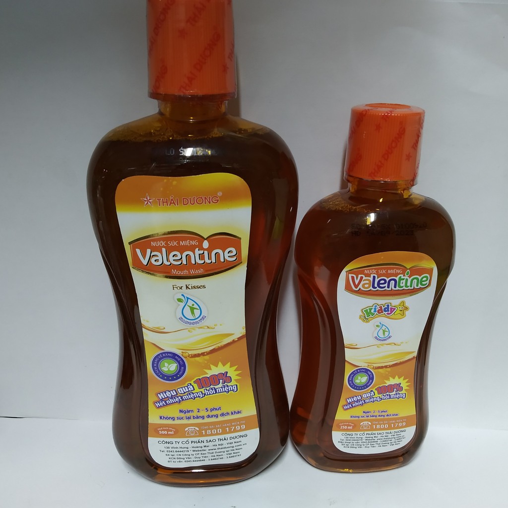 Nước súc miệng Valentine 250-500ml