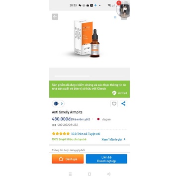 HCELL TRIỆT TUYẾN MỒ HÔI - MÙI CƠ THỂ | BigBuy360 - bigbuy360.vn