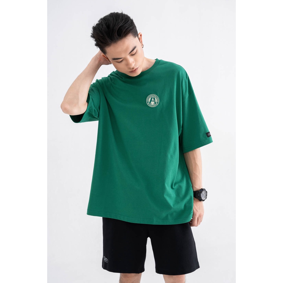 Áo Thun BOO Unisex Dáng Oversize Logo Marvel Họa Tiết Monogram BZL