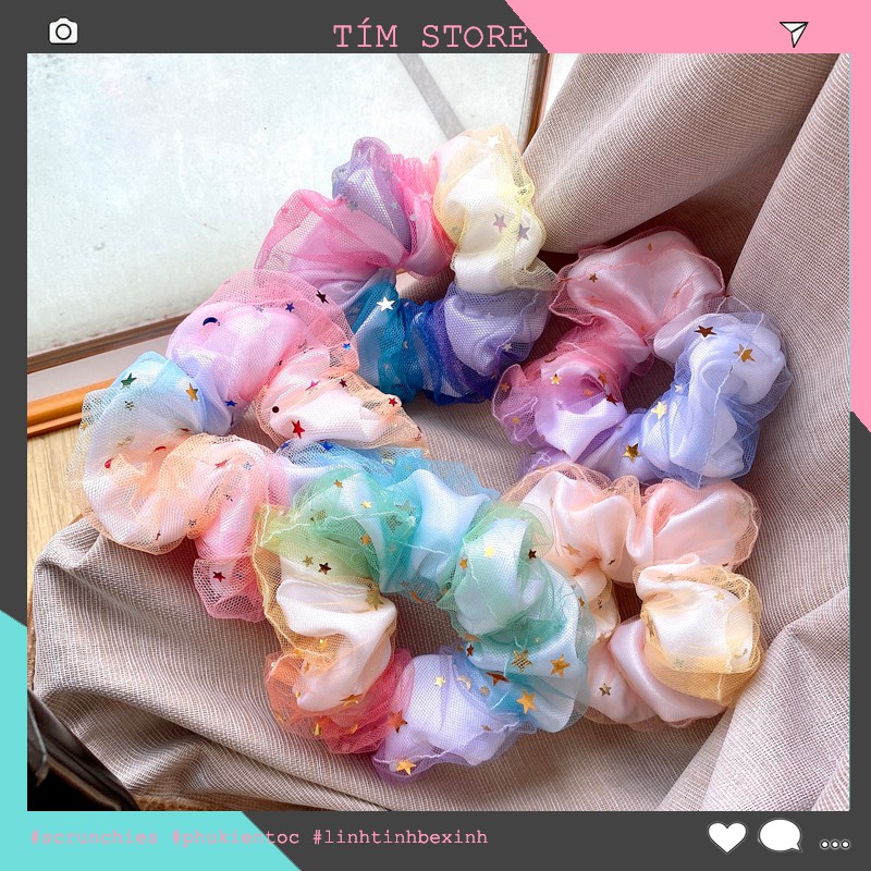 [Ảnh thật] CỘT TÓC SCRUNCHIES GALAXY NGÀN SAO- PHIÊN BẢN LIMITED