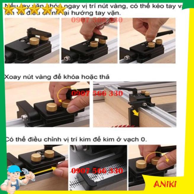 Cữ Chặn Gỗ Chỉ Vạch Cho Máy Phay Máy Cưa Bàn DIY Làm Mộc QE033