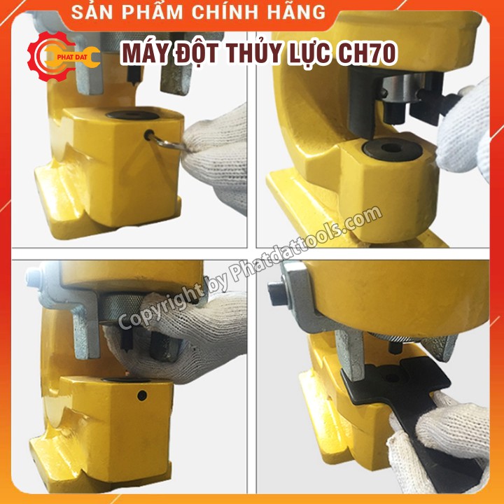 Máy Đột Lỗ Thủy Lực PADA CH70 [Đột dày 12mm] Bảo Hành 6 Tháng