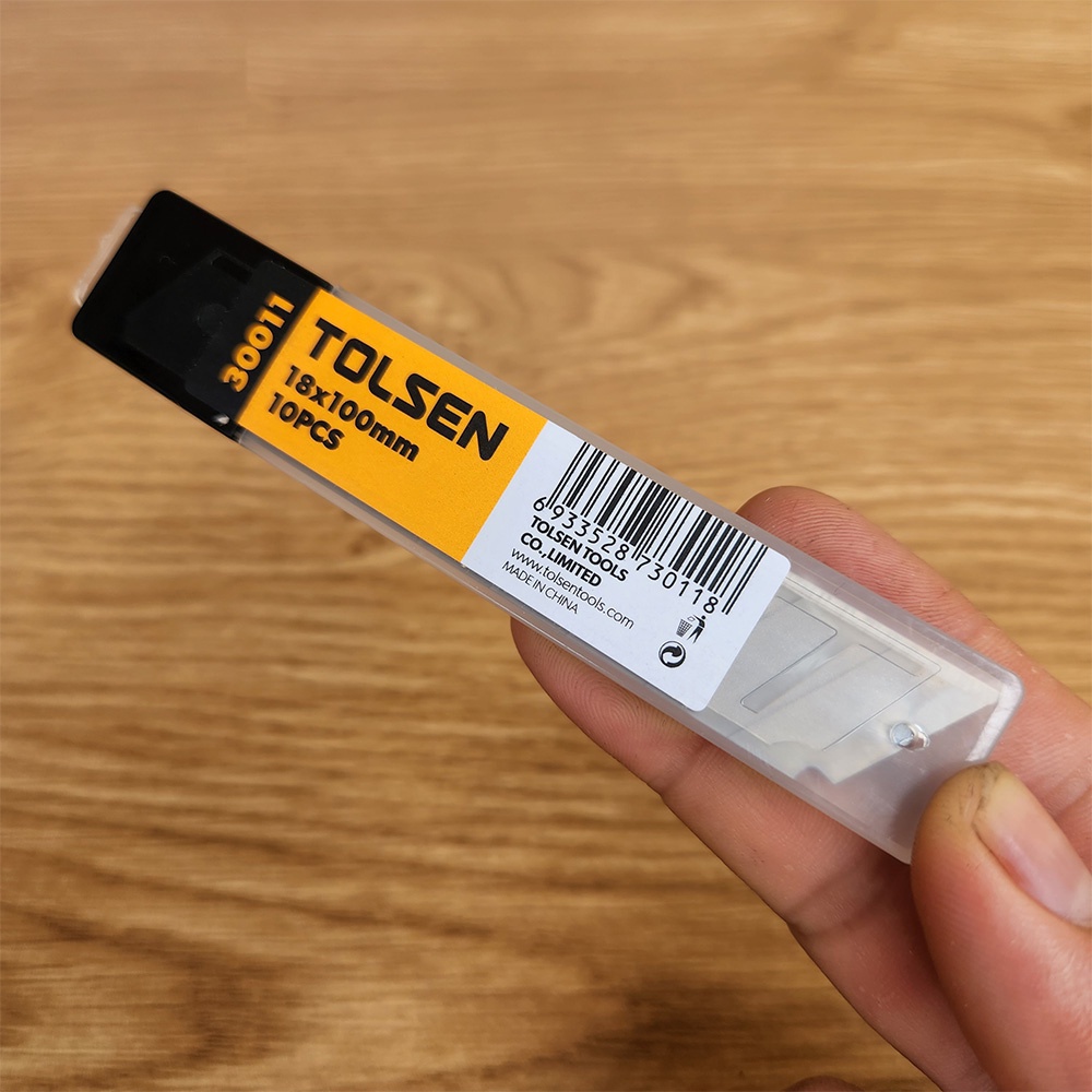 Lưỡi Dao TOLSEN 30011 Chính Hãng Hộp 10 Lưỡi Siêu Bén