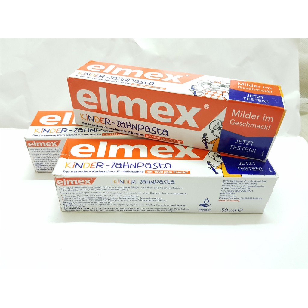 (Hàng đi air đủ bill)Kem đánh răng Y Tế Elmex cho bé