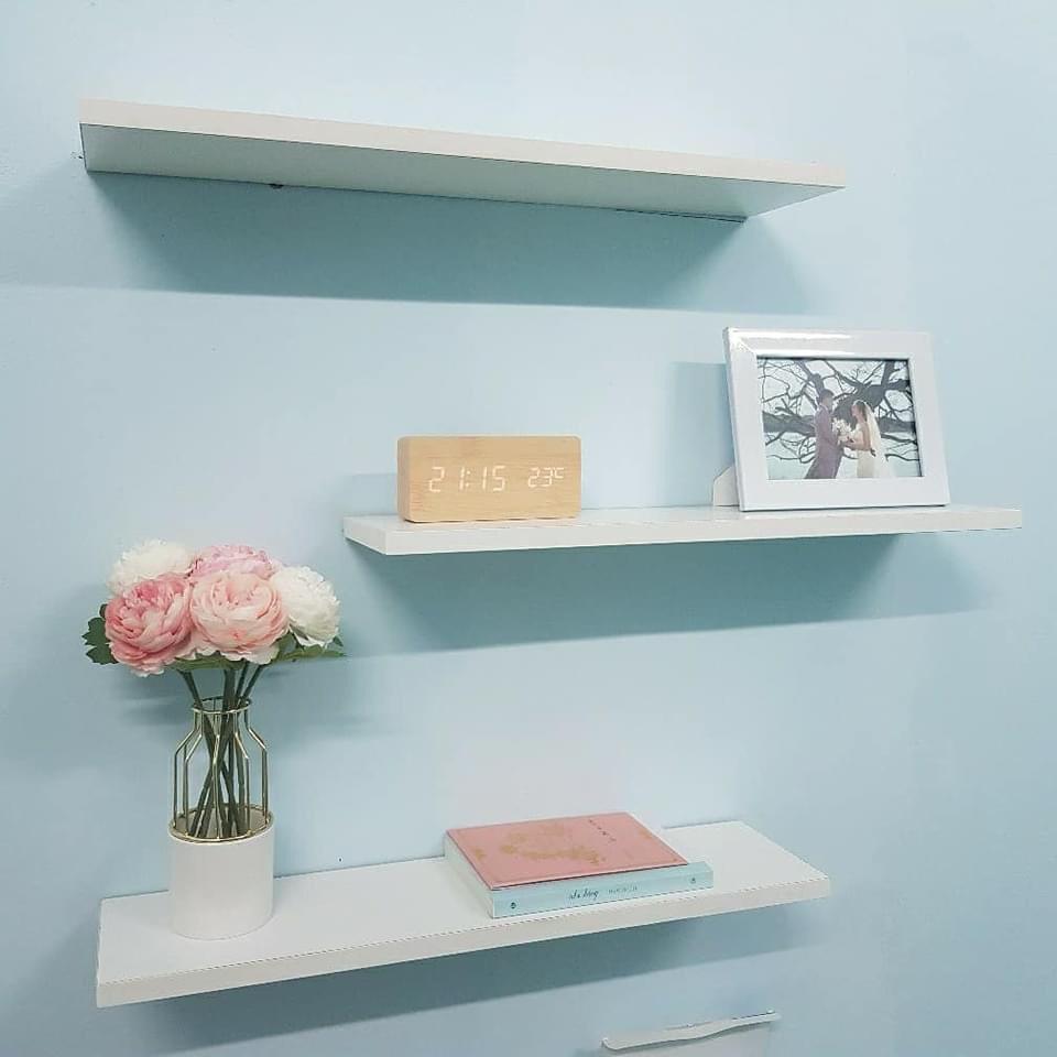 Kệ treo tường Kệ gỗ treo tường hàn quốc kích thước từ 30cm đến 80cm