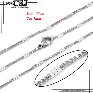 DÂY CHUYỀN NỮ INOX KIỂU LẶC SIÊU NHÍ DẬP CÁCH ĐIỆU D032