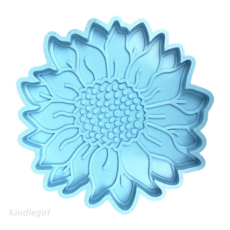 Khuôn Silicone Làm Đế Lót Ly Hình Hoa Hướng Dương