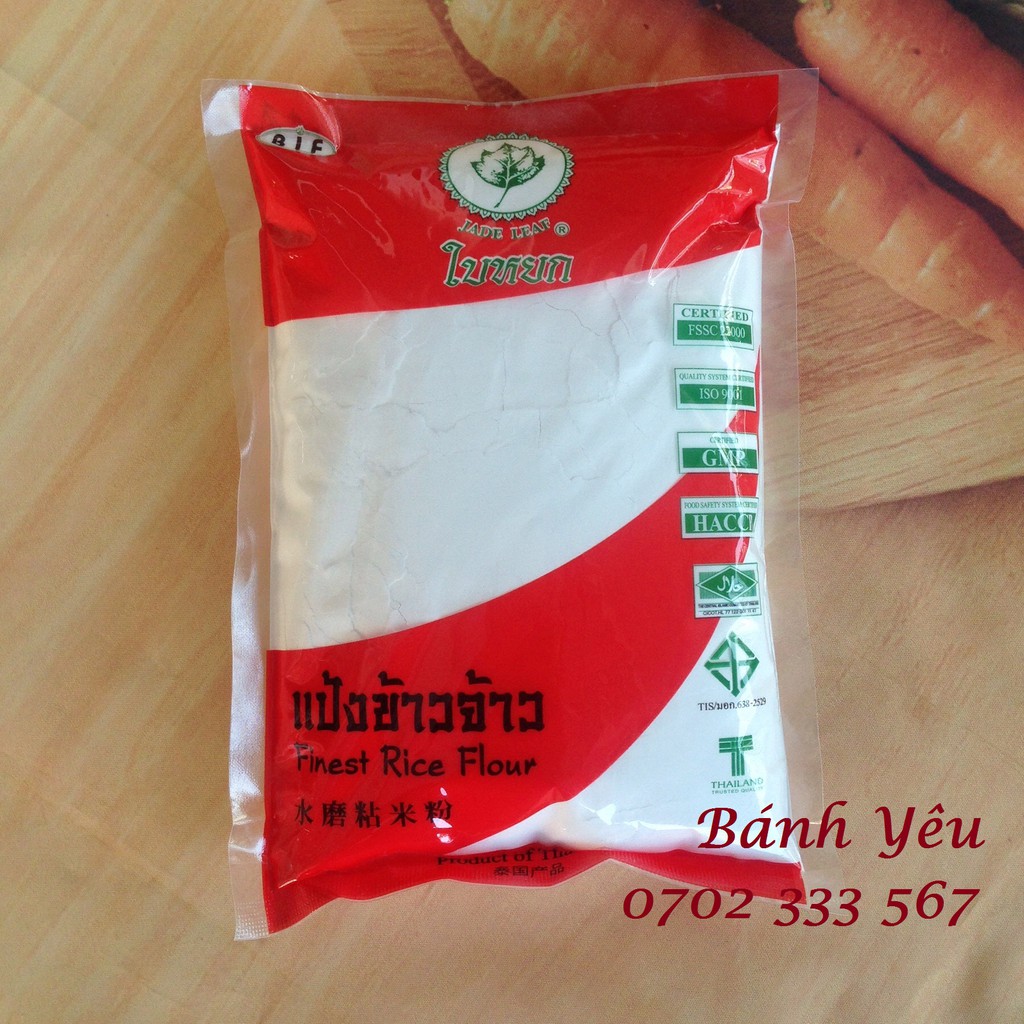 Bột gạo tẻ Thái Lan hiệu Jade Leaf 400g - NL18