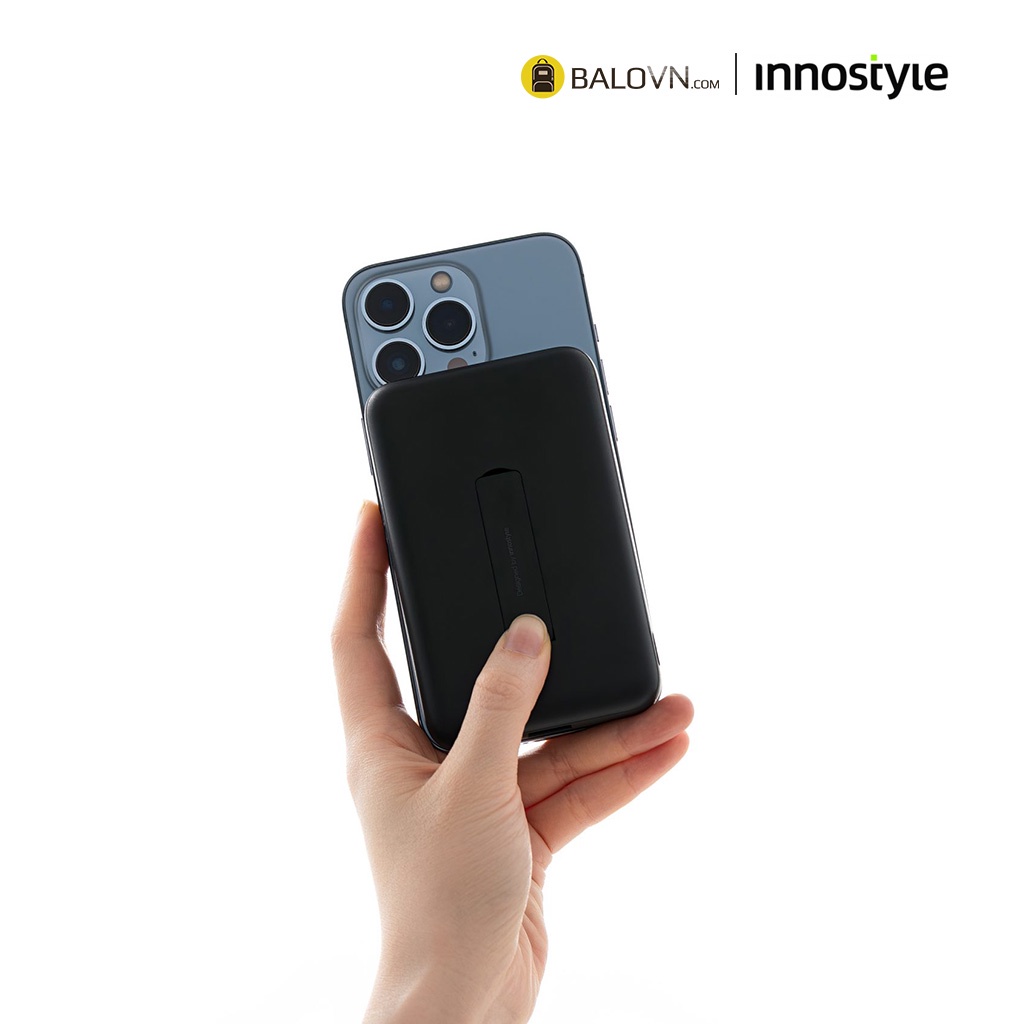 Sạc Dự Phòng Hít Từ Tính Không Dây Innostyle Powergo Magnectic wireless 15W PD/QC3.0 22.5W 10000MAH - IM22PDBLACK