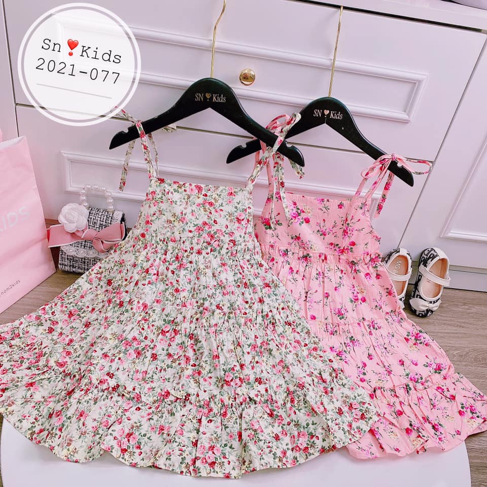 VÁY 2 dây thô nhí cực xinh cho bé gái - V2DHN