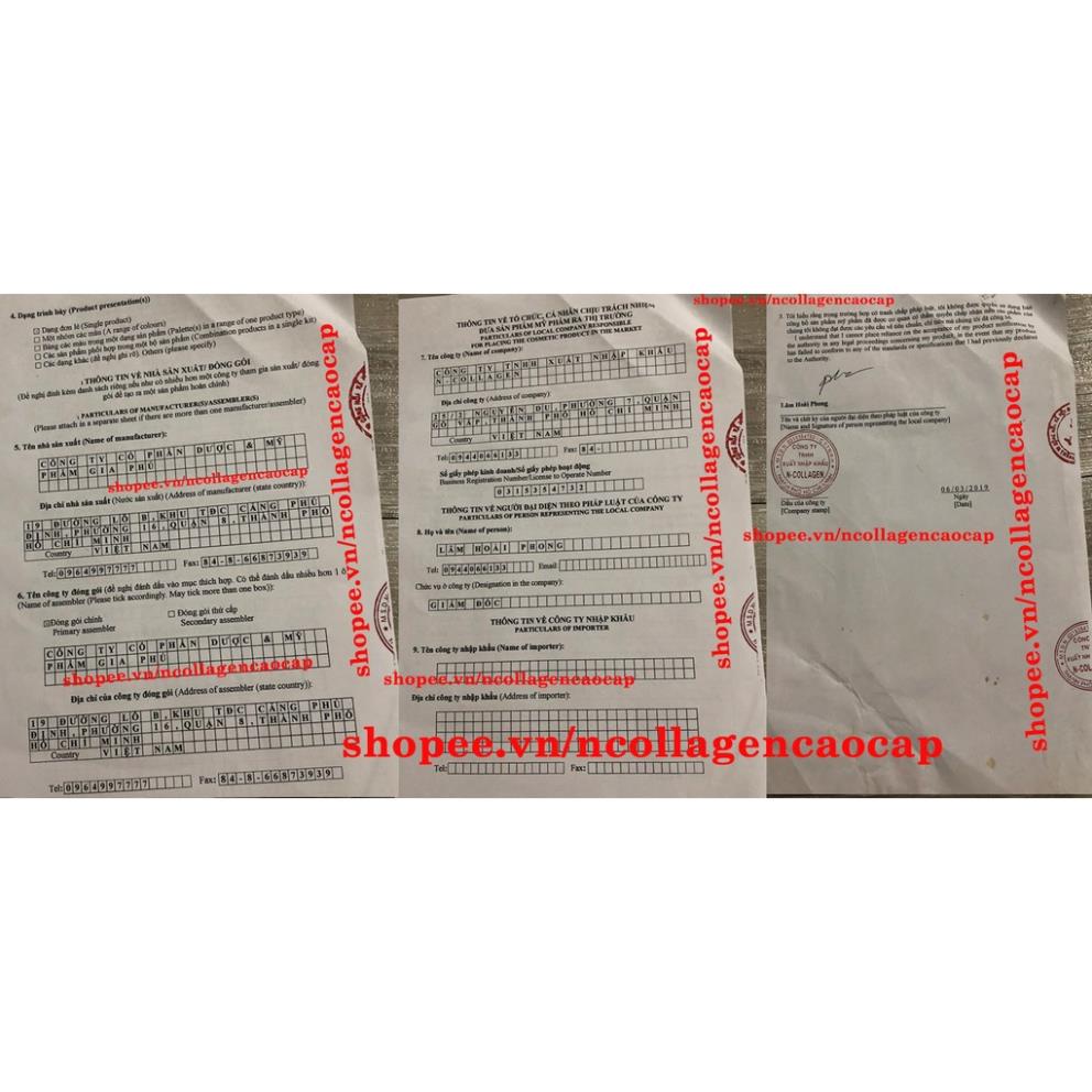 Combo Whitening Face Cream + Serum Cao Cấp N'COLLAGEN - Giảm Mụn, Mờ Nám, Tàn Nhang