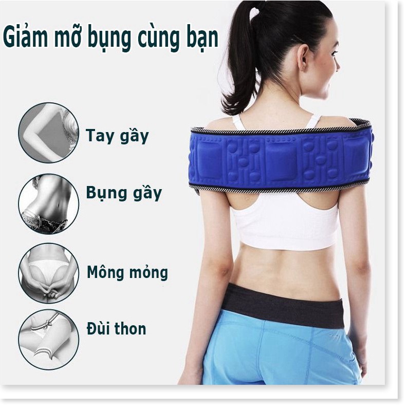 Đai massage bụng, Giảm Mỡ Bụng, Mát Sa Bụng, Giảm Mỡ Toàn Thân Mua Ngay Đai Masage X5 Cao Cấp