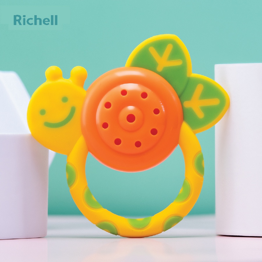 Xúc xắc gặm nướu Richell ốc sên