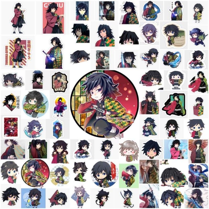 10-50 hình dán Stickers Tomioka Giyuu  decal