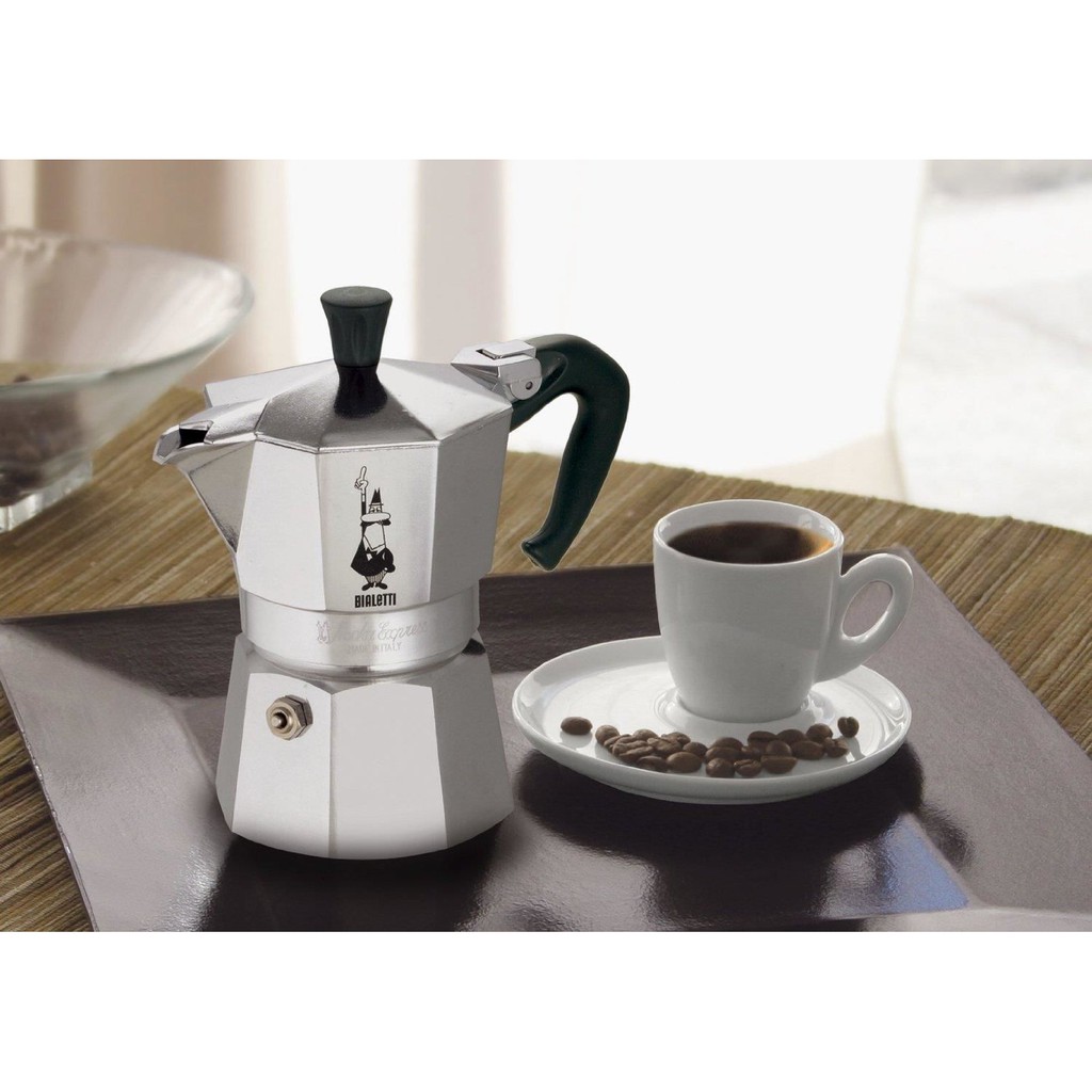 Bình pha cà phê mini MOKA 150ML- Phong cách kiểu ý - Ấm pha chất liệu Nhôm Siêu Bền