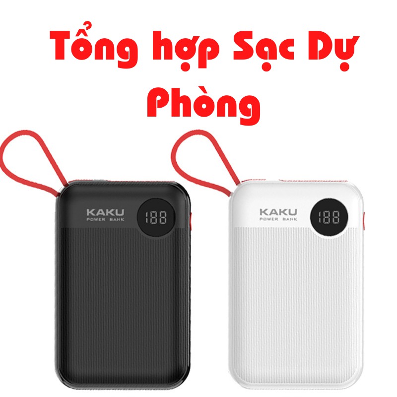 Tổng hợp Sạc Dự Phòng  dung lượng 10000mah, 20000mah.