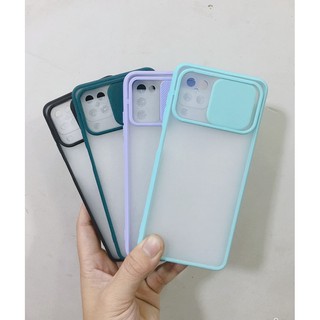 Ốp lưng viền màu lưng nhám trượt bảo vệ camera dành cho Samsung A12, A02s