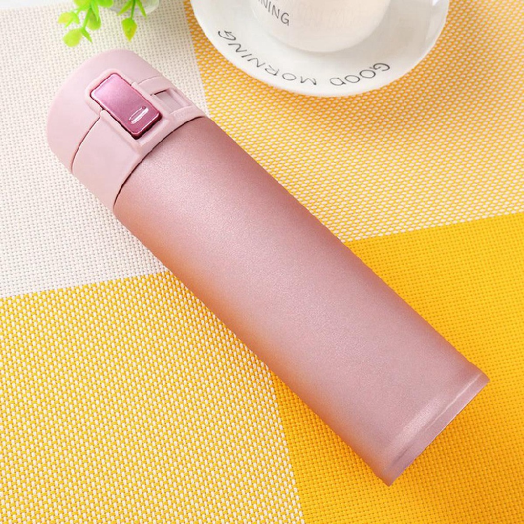 Bình Nước Giữ Nhiệt 500ml Bằng Thép Không Gỉ Thiết Kế Sáng Tạo