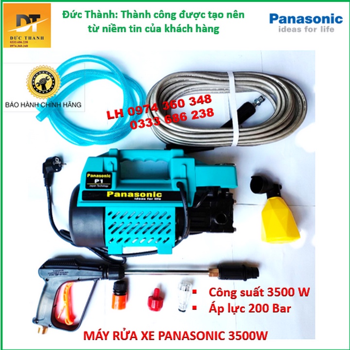 Siêu hot Máy rửa xe PANASONIC 3500W mày xanh