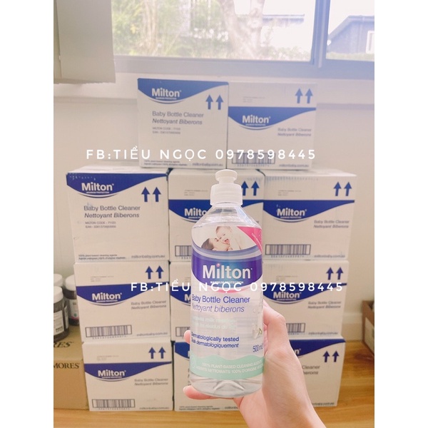 ✈️ Nước rửa bình sữa cho bé Milton 500ml của Úc