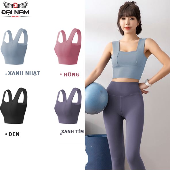 [Mã FAMALLT5 giảm 15% đơn từ 30k] Áo Tập Gym,Yoga Kèm Miếng Đệm Ngực Chất Co Giãn,Thoáng Mát DNS661 Đại Nam Sport