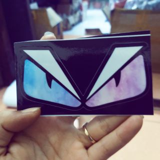 Combo 2 Tem Sicker Con Mắt Fendi Màu Mới Xanh Dương Hồng Độc Quyền Giá Rẻ