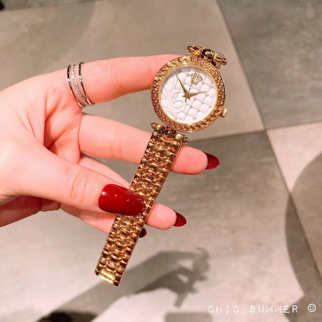 Đồng hồ nữ chính hãng VER dây thép không gỉ