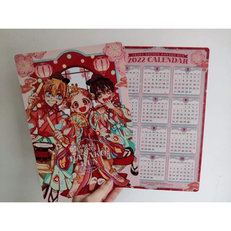 Lịch 2022 dạng sheet B5 pvc