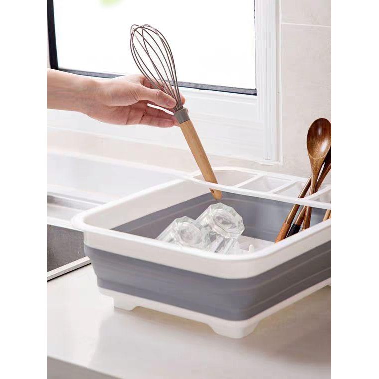 giá đựng bát đĩa gấp gọn tiện dụng trong nhà bếp B14