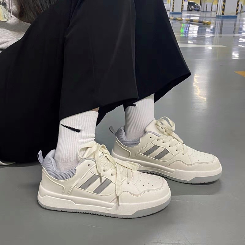 GIÀY SNEAKER BE VIỀN XANH XÁM LOẠI ( VẠCH XÁM CÓ PHẢN QUANG)