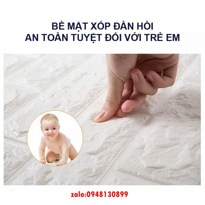 Xốp Dán Tường Giả Gạch. khổ lớn 70cm x 77cm dày 3,5mm Chống ẩm mốc bong tróc tường hiệu quả | BigBuy360 - bigbuy360.vn