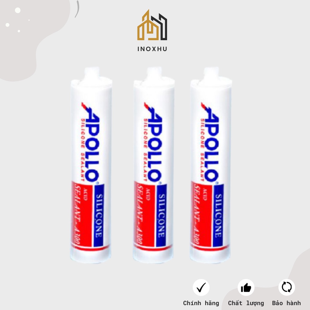Keo Chống Thấm Silicon Apollo A300 - A600 - NHANH KHÔ [KÈM ĐẦU VÒI]