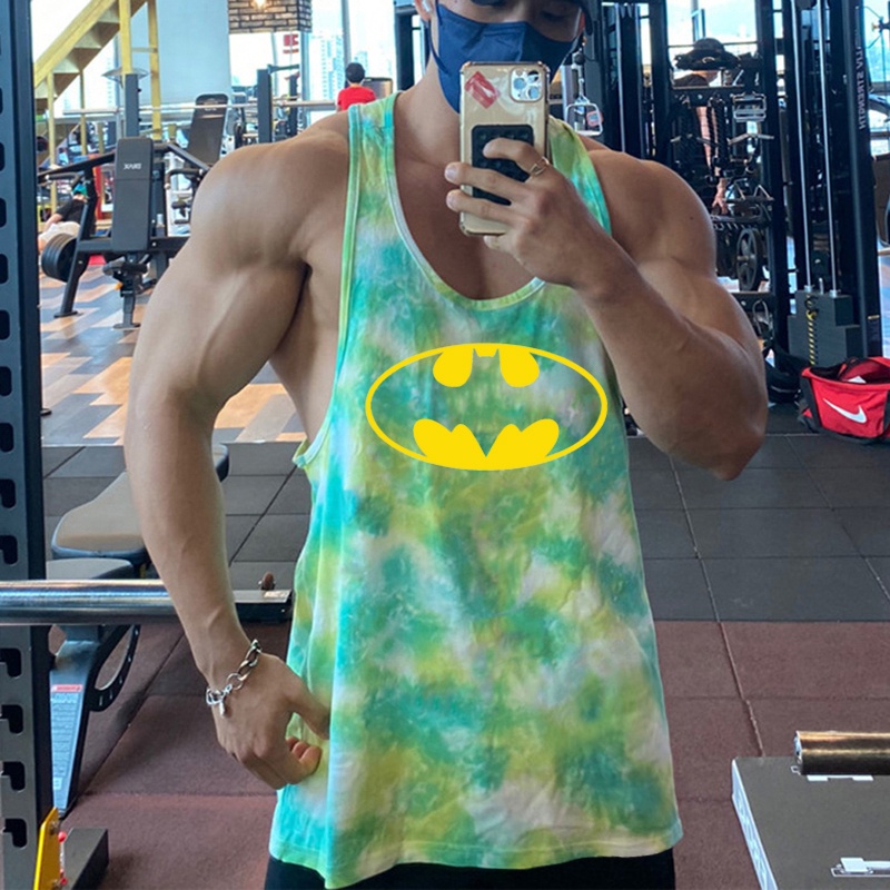 Áo Thun Ba Lỗ Họa Tiết Rằn Ri Phối Lưới Thoáng Khí Thời Trang Mùa Hè Cho Nam