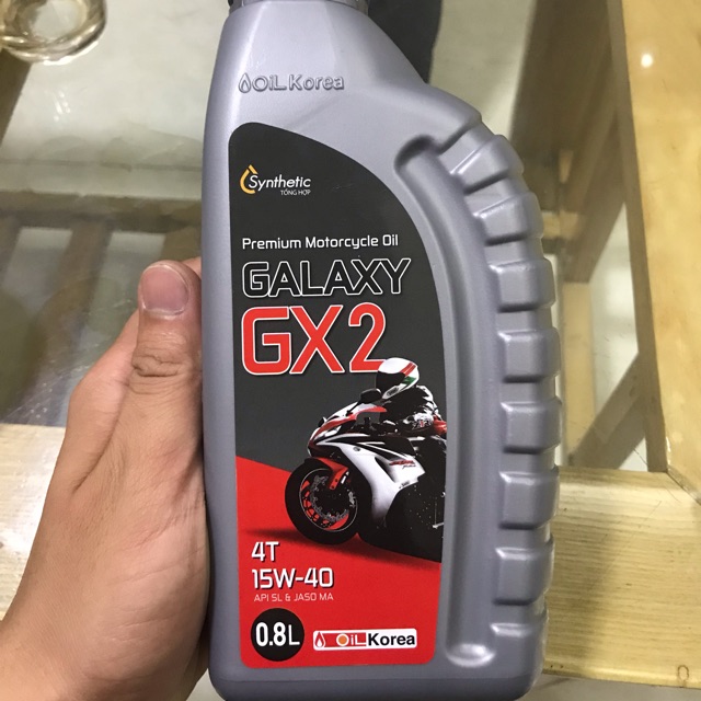 Dầu nhớt xe số cao cấp GALAXY GX-2 (SUPER 4T, 15w40, API SL, JASO MA)